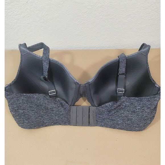 Hanes Multi-way Full Coverage Underwire Gray T-shirt Bra -B - Picture 2 of 6